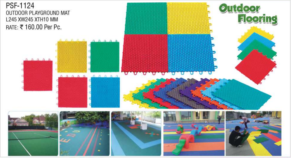 PSF-1124 OUTDOOR PLAYGROUND MAT L245 XW245 XTH10 MM
