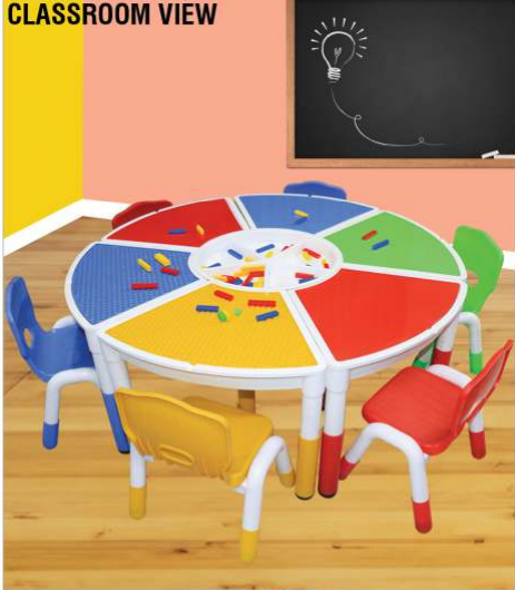 PSF-6114 MOON PIECE TABLE (Without Chair)