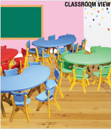 PSF-4111 CRESCENT TABLE (Without Chair)