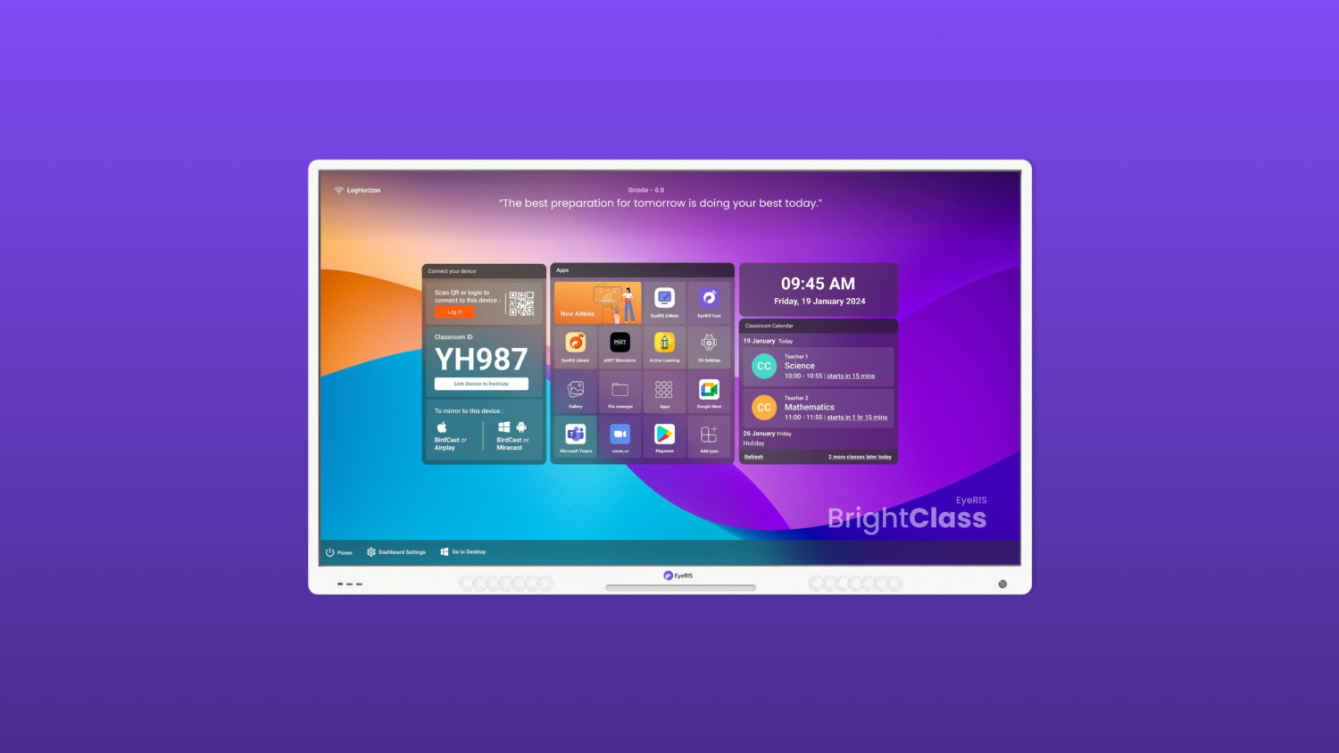 AI 75 inch Cybernetyx Smart Board